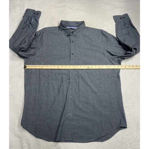 Banana Republic Custom 078 Wash Shirt Slim Fit Button Down Long Sleeve Gray XL - Picture 5 of 8